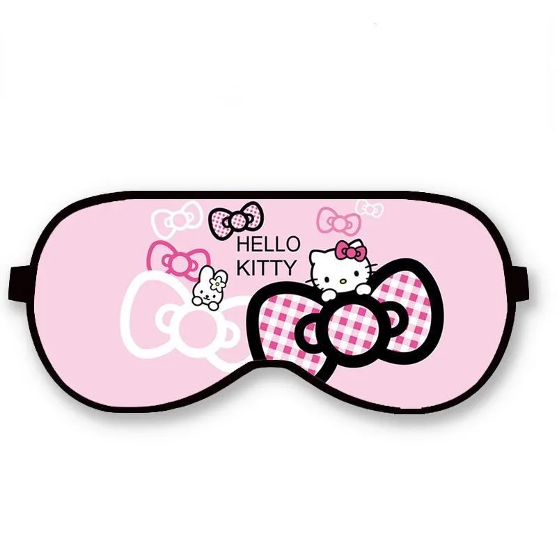 

Sanrio мультяшная Милая Hello kitty Kawaii детская маска для глаз ледяная сумка для сна светонепроницаемая фотография для мужчин и женщин студентов