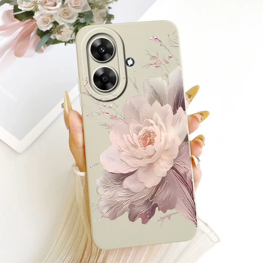 Fashion Flower Pretty Girls Soft Silicone Phone Cover