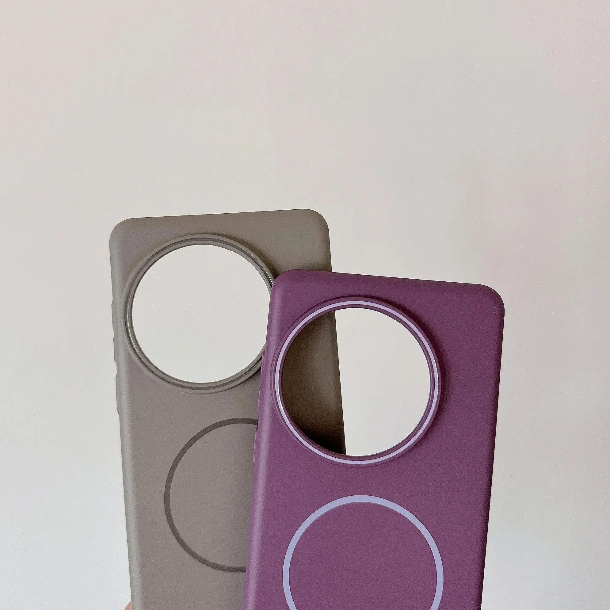 Magnetic Candy Color Frosted Case with Wireless Charging and Matte Color Lens Protection