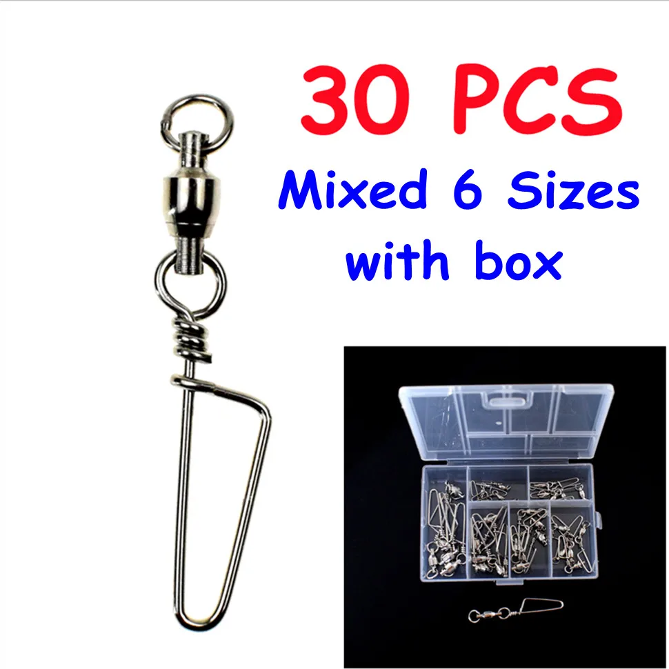 30pcsbox6SizesBallBearingFishingSwivelsSnapRollingSeaFishingSwivelConnector.jpg