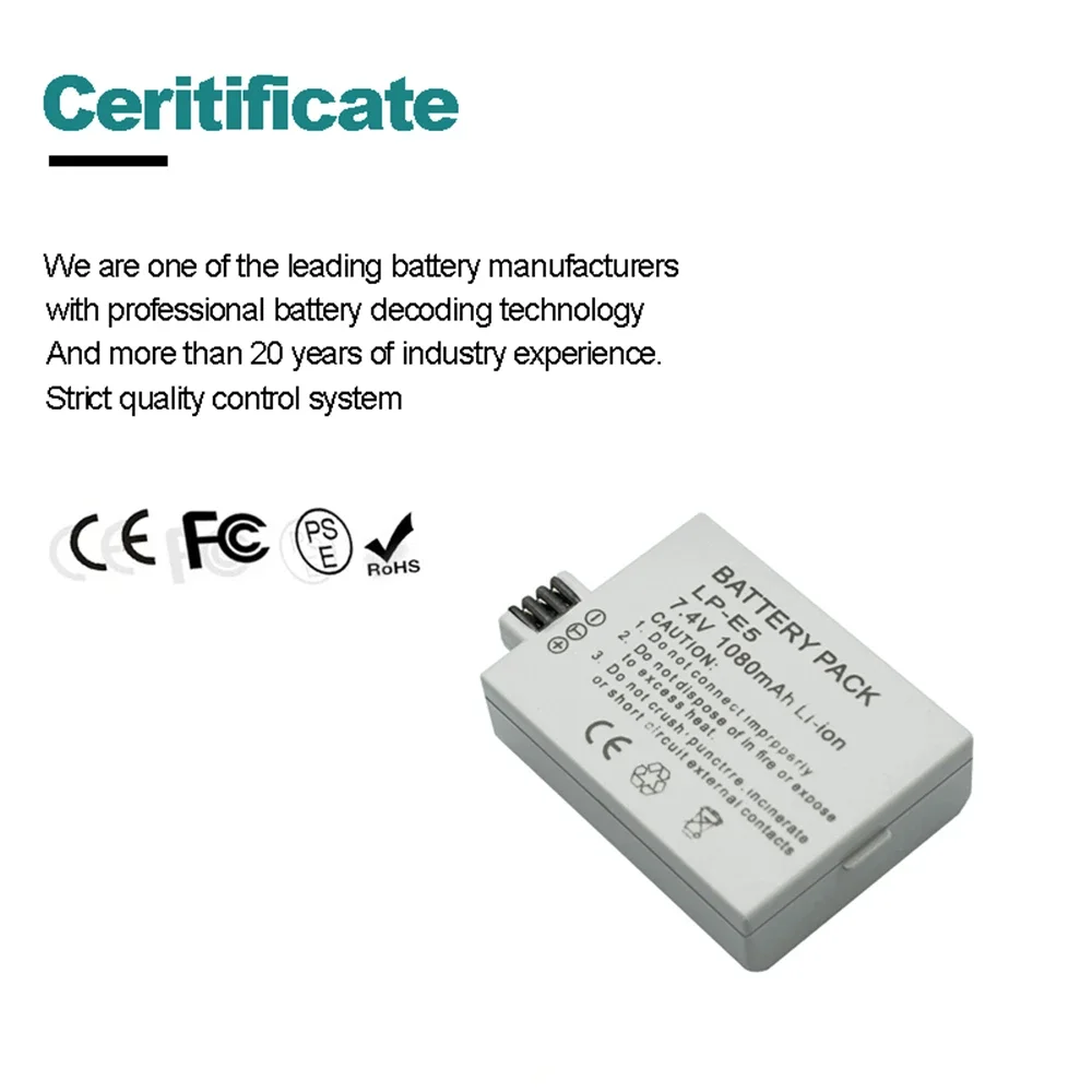 Batteries & Chargers - Generic Battery for Canon EOS 450D 500D 1000D. Replace LP-E5 LPE5 was sold for 120.00 on 20 Mar at 14:32 by stryj in Secunda (ID:34599612 Batteries & Chargers - Generic Battery for Canon EOS 450D 500D 1000D. Replace LP-E5 LPE5 was sold for 120.00 on 20 Mar at 14:32 by stryj in Secunda (ID:34599612