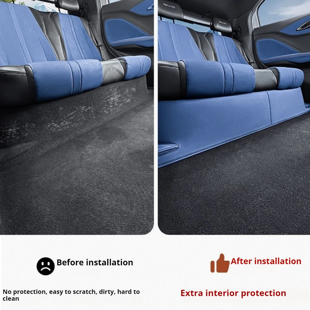 BYD 돌핀 서프 미니 오리지널 컬러 뒷좌석 언더 안티킥 매트 내부 보호 패드 액세서리