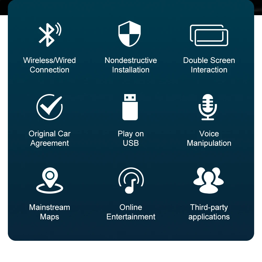 Android Auto en Apple CarPlay op 8 inch Cadillac display