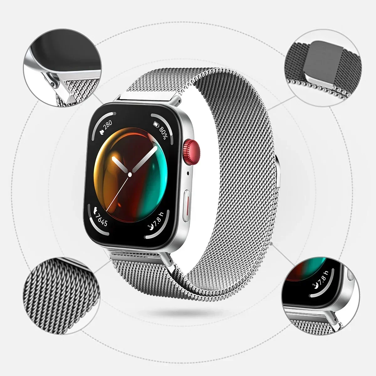 Milanese Loop Metal Magnetic Bracelet Strap