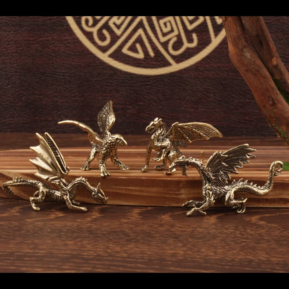 Brass Dragon Statue 2