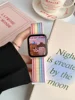 Nylon loop Strap For Apple Watch Band Ultra-2 49mm 44mm 40mm 45mm 41mm Sport pride Bracelet iwatch bands Series 9 8 se 7 6 5 4 3 3