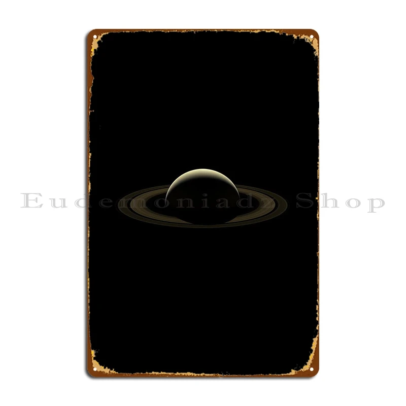 

Saturn Metal Sign Print Rusty Wall Mural Design Classic Tin Sign Poster