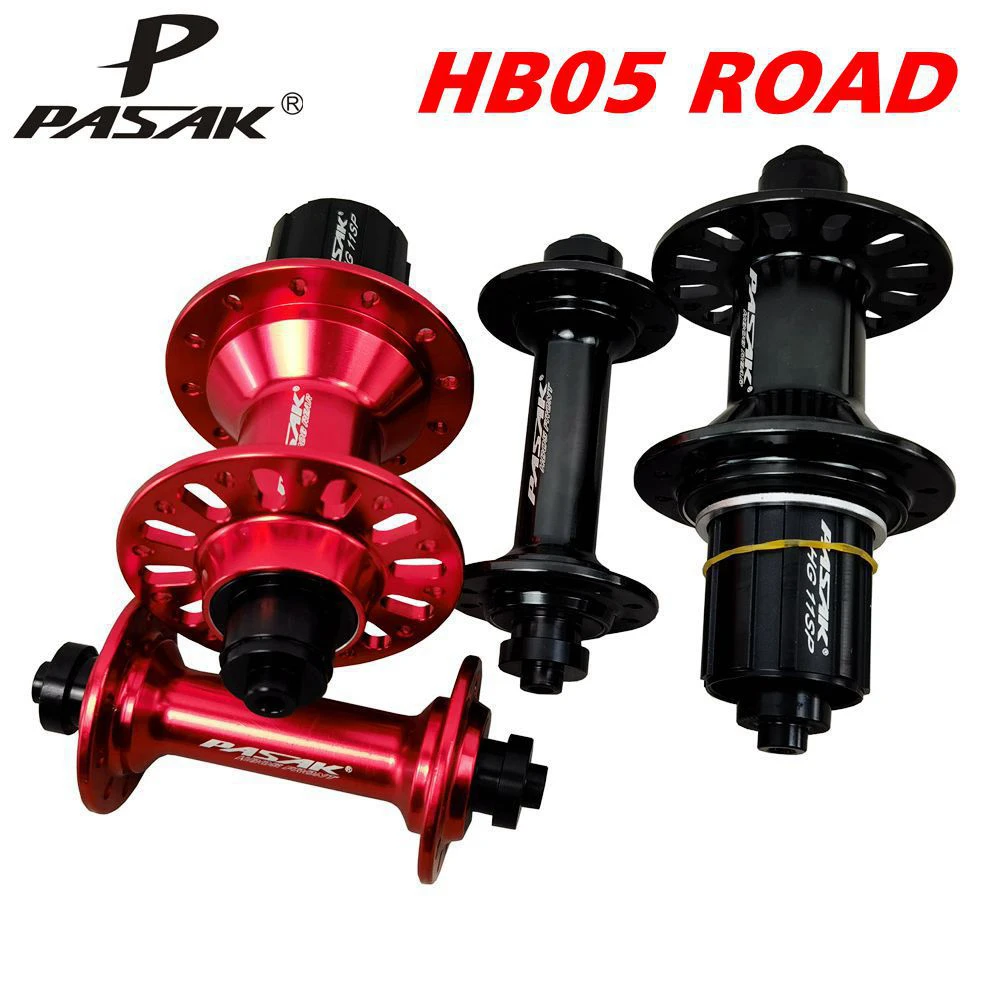Pasak Road Bike Hub Bicycle Freehub Aluminum Alloy Bearing Front Two Rear Four 5 Pawls Tower
