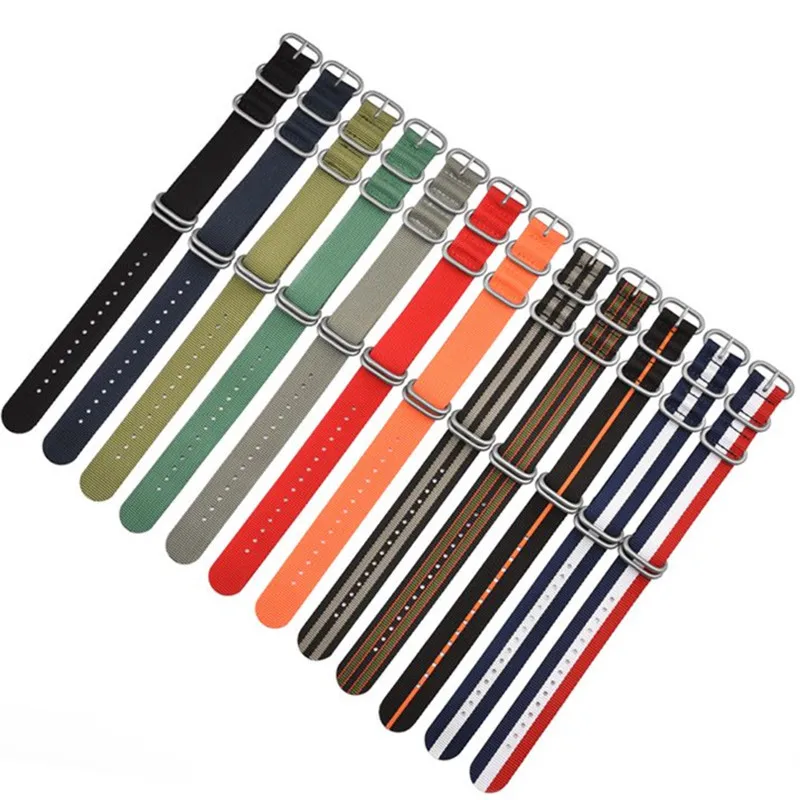 Men's Sport Waterproof Nylon Watchband, 20mm/22mm