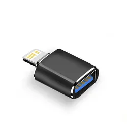 USB 3.0 to Lightning Fast Charging OTG Adapter (Black)