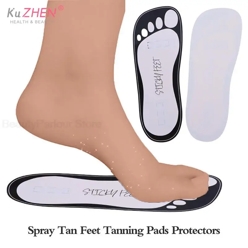 

20Pc Cardboard Tanning Feet Pad Disposable Tanning Slipper Tanning Sticky Feet Spray Tan Foot Pads Protectors Stickers For Body