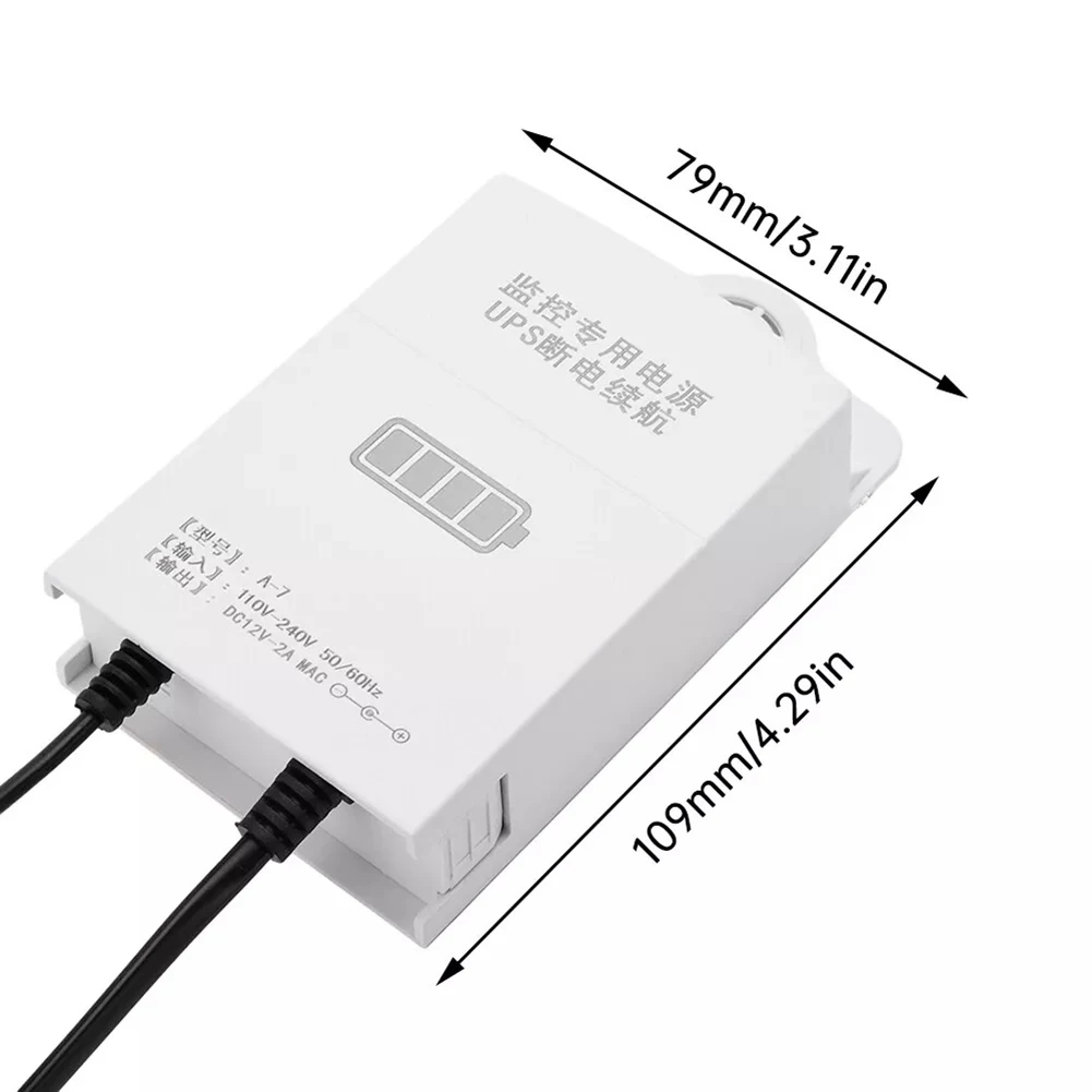 DC 12V-2A Uninterruptible Power Supply For WiFi Router Modem Security Camera Mini UPS Battery Backup US-plug EU-plug Optional