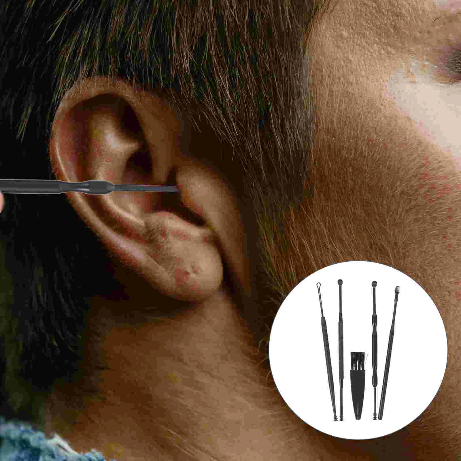 Ear Cleaner Double-head Earwax Scoops Removal Tools Portable Picks Cleaning Kit 2