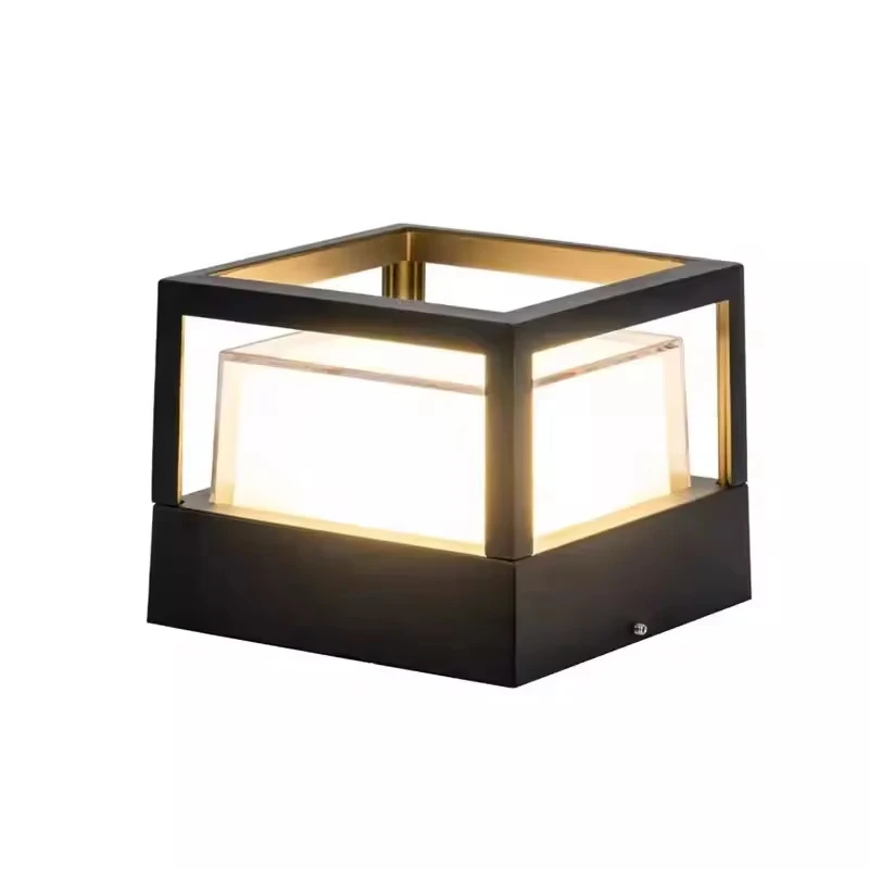 Outdoor Pillar Lamp 6W 12W Led Waterproof Garden Lights 110V-220V Garden Landscape Light Garage Foyer Front Door Lamp 6