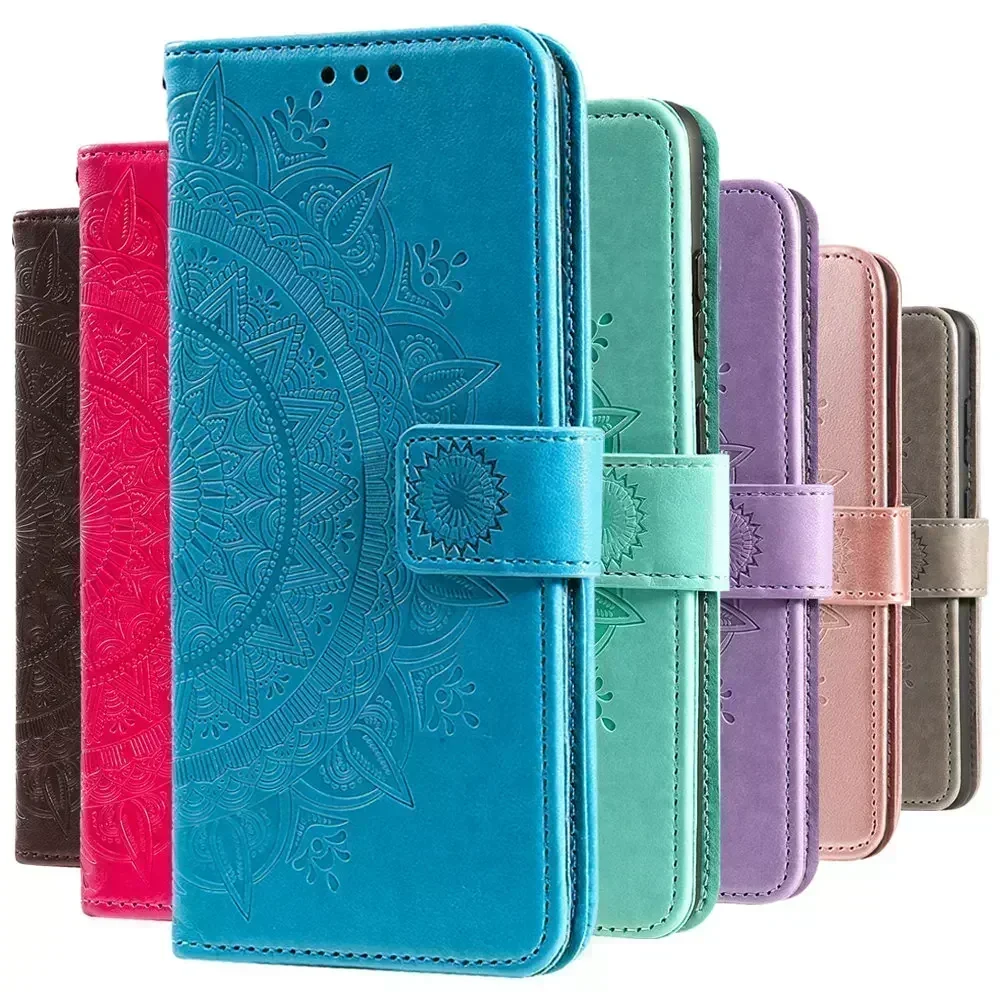 Magnetic Leather Flip Wallet Cover Case