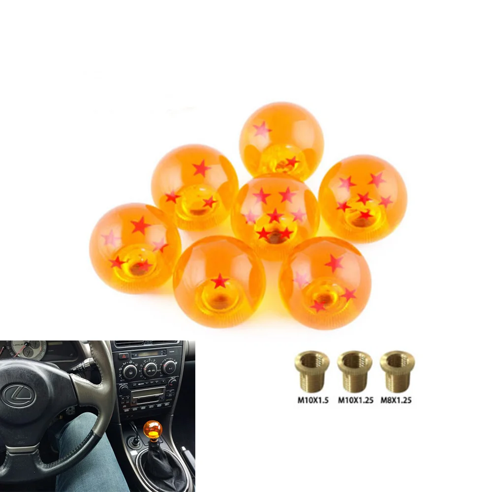 Orange Universal Auto Shift Knob RARE Star Ball Z BALL Car Gear SHIFT KNOB Anime Dragon Series 1