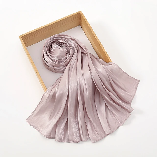 Nouveau Premium Shimmer soie Hijab écharpe femmes luxe Medine soie voile musulman femmes Hijab brillant châle islamique Turban Haedscarf enveloppes