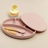 Cartoon Baby Bowls Plates Spoons Silicone Suction Feeding Food Children's Tableware BPA Free Non-Slip Baby Dishes Bowl for Kids 2
