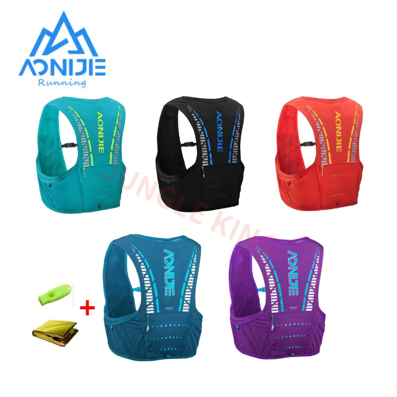 

AONIJIE C933S New Update Outdoor Sports 5L Backpack Hydration Pack Rucksack Bag Vest Harness for Marathon Race Camping Running