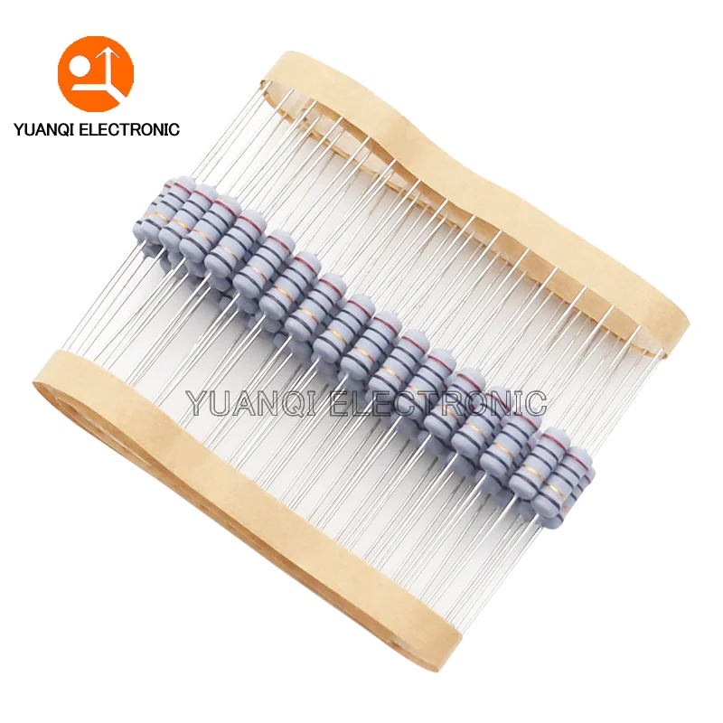1W 5% Wire Wound Resistor Fuse Winding Resistance 0.1 0.22 0.33 0.5 1 2.2 3.3 4.7 5.1 6.8 10 15 22 47 68 100 200 510 ohm 20PCS wirewound resistor