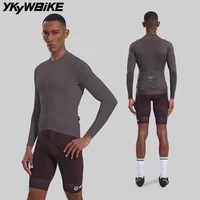 YKYWBIKE Men's Performance Top UPF 50+ Summer Cycling Jersey Short&Long Sleeve Breathable Bike Shirt Cycling with YKK Shirt MTB 2