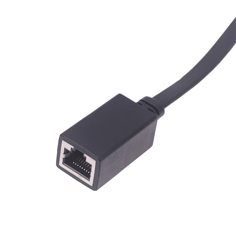 핫 90도 CAT7 네트워크 연장 케이블 플랫 울트라 10G 우/좌 각도 엘보 네트워크 와이어 RJ45 남성-여성 어댑터 코드