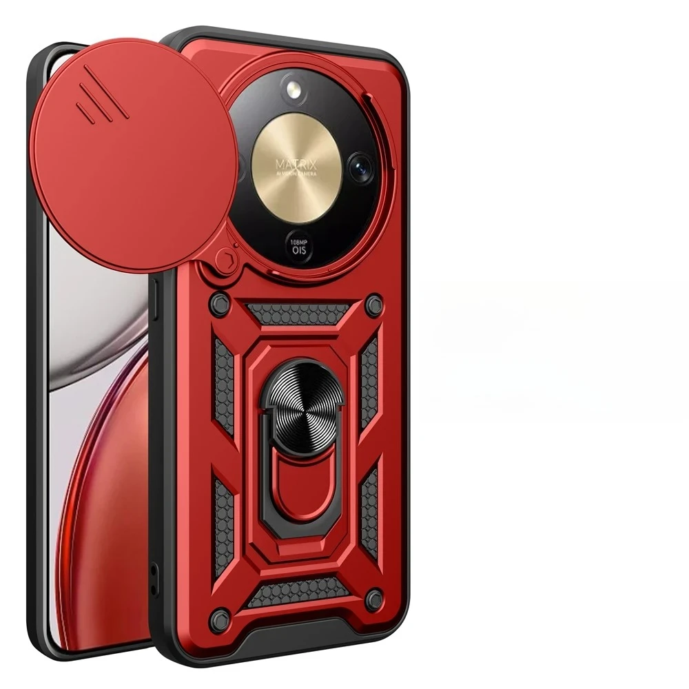 Durable Magnetic Phone Case with Ring Holder and Military Grade Protection