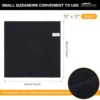 380gsm Thick Microfiber Waffle Weave Dish Drying Cloth Household Kitchen Glass Cleaning Cloth Tea Towels Set 13"x13" 6 Pack 2