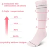 2 Pairs/4PCS  Maternity Compression Socks 20-30 mmHg Pregnancy Compression Socks Knitted Compression Socks for Women 4