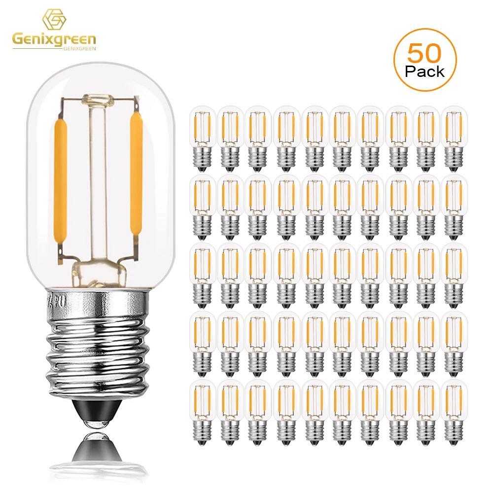 T22 E12 E14 Base Mini Led Filament Light Bulbs Low Watt 1W 220V ...
