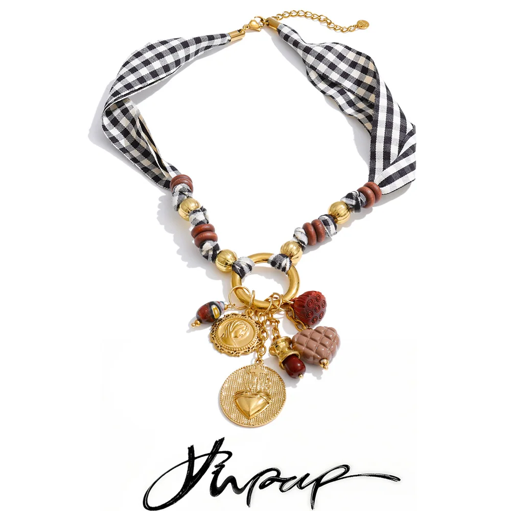 Yhpup Pendant Necklace Stainless Steel