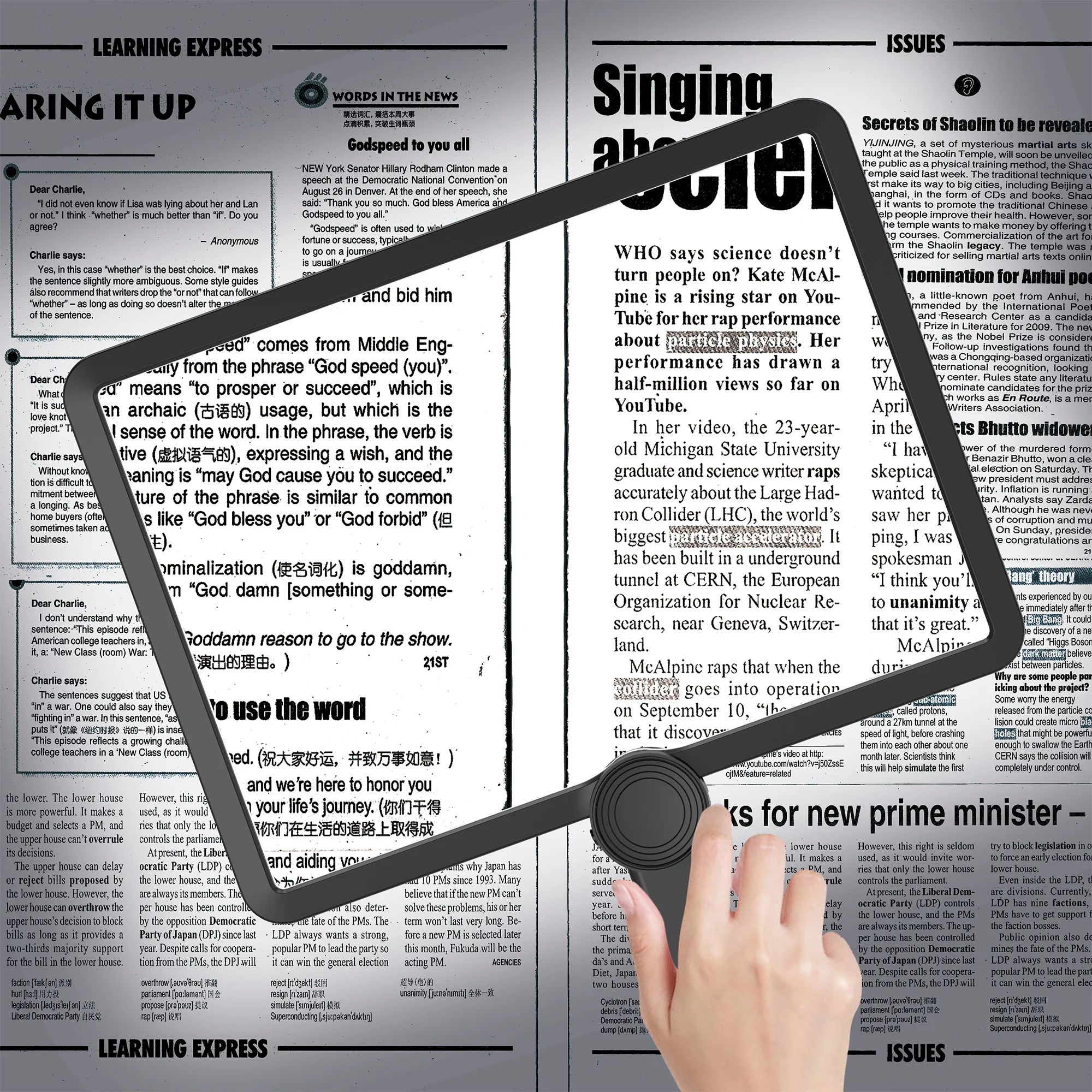 Hands-Free Magnifying Glass with Light Full Page Magnifier with 100 LED Cold and Warm Light 3 Modes for Seniors Low Vision magnifying glass magnifying glass lamp 5X