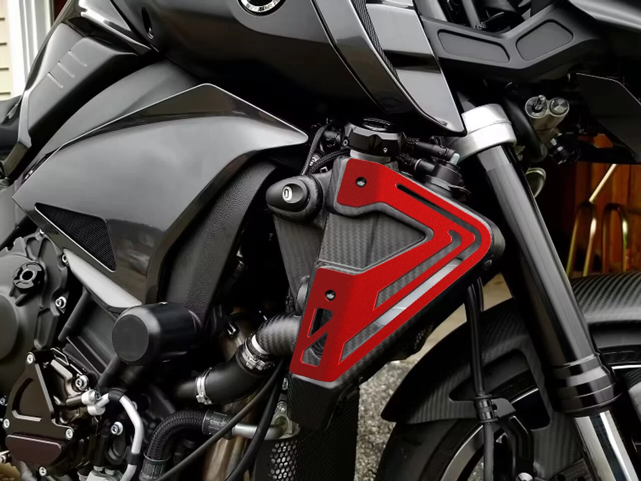 Para YAMAHA MT10 MT-10 FZ-10 2015 2016 2017 2018 2019 2020 MT 10 accesorios de motocicleta Protector lateral de radiador cubierta protectora de placa - details 10