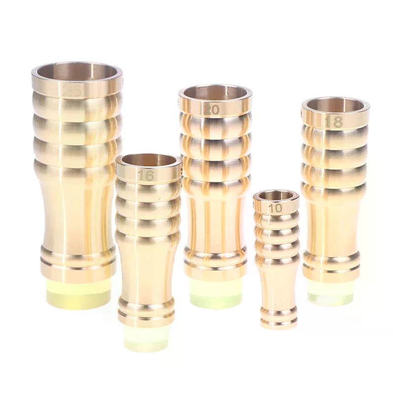 1PCS 10/16/18/20/25 Brass Cane Crutch Tip With Anti-Skid Rubber Pad For Hiking Pole Chair Leg Feet Replacement