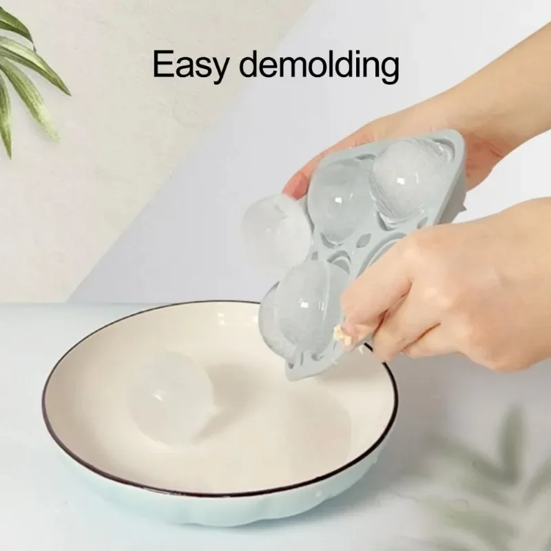 6 Cavitie Circular Ice Hockey Mold Silicone Ice Cube Mold DIY Ball Round Jelly Making Mould for Cocktail Whiskey Drink Molde ice mold