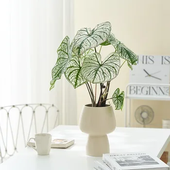 Morandi High Foot Ceramic Flower Pot Home Decoration Green Plant Ceramic Vase Modern Decoration Nordic Style Home Decor