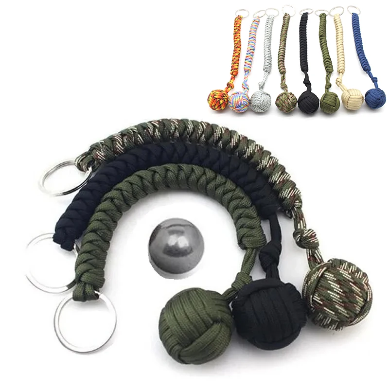 Outdoor-Security-Protection-Black-Monkey-Fist-Steel-Ball-for-Girl ...