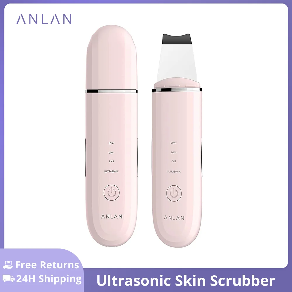 Anlan Ultrasonic Skin Scrubber Limpieza Spatola Per Pori Del Viso Ems Lifting Rimozione Di Punti Neri Peeling Ad Ultrasuoni Per Il Viso Ultravaso