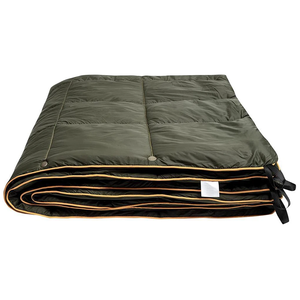 Nieuwe Draagbare Camping Deken Knopen Poncho Liner Militaire Accessoires Ultralicht Buiten Reizen Slaapkussen Quilt Mat Wandelen