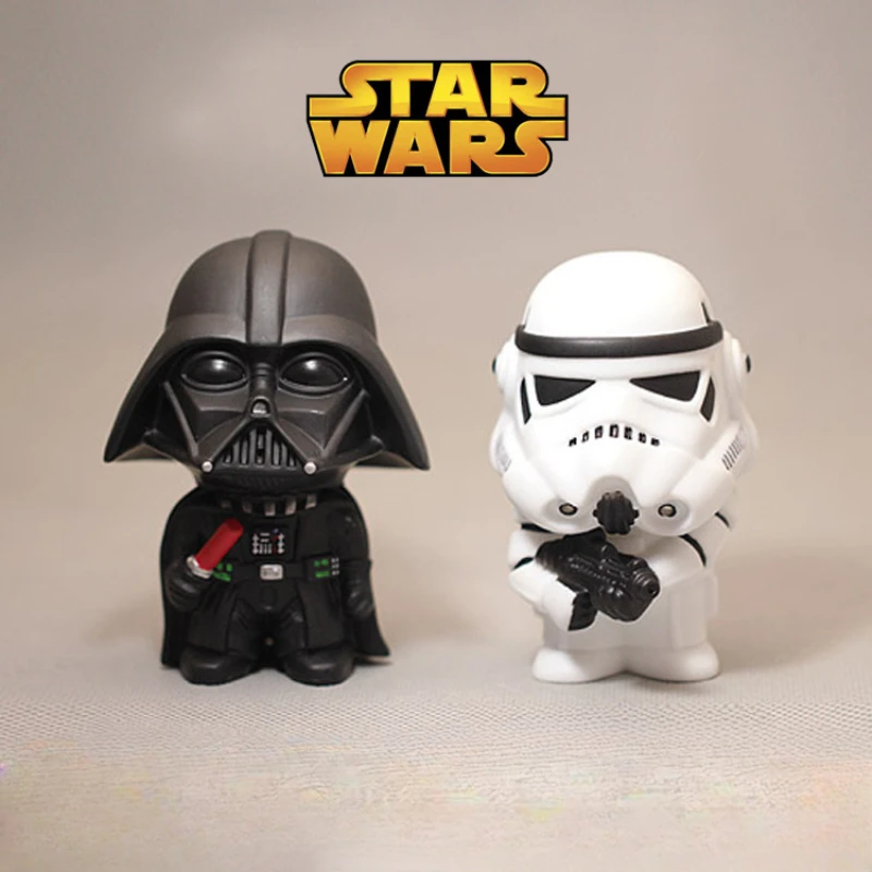Ornamenti Per Auto Disney Starwars Anime Stormtrooper Darth Vader Action Figure Decor Cartoon Cute Smalto Doll Accessori Per Auto Regalo
