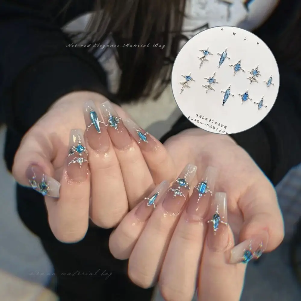 

3D Nail Rhinestones Women Fashion Japanese Nail Art Mini Jewelry Rhinestone Decorations Shape Flatback Glass Nail Charms