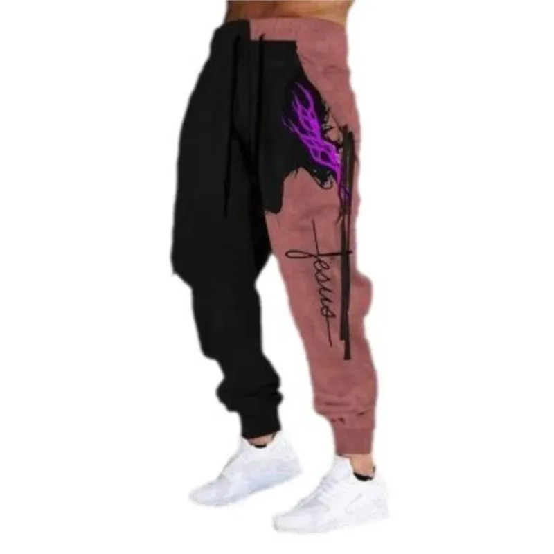 Pantaloni sportivi casual da uomo primavera e autunno 2025 Street Casual Sportwear Jogging Y2k Pantaloni traspiranti Hip Hop da uomo all'aperto 5