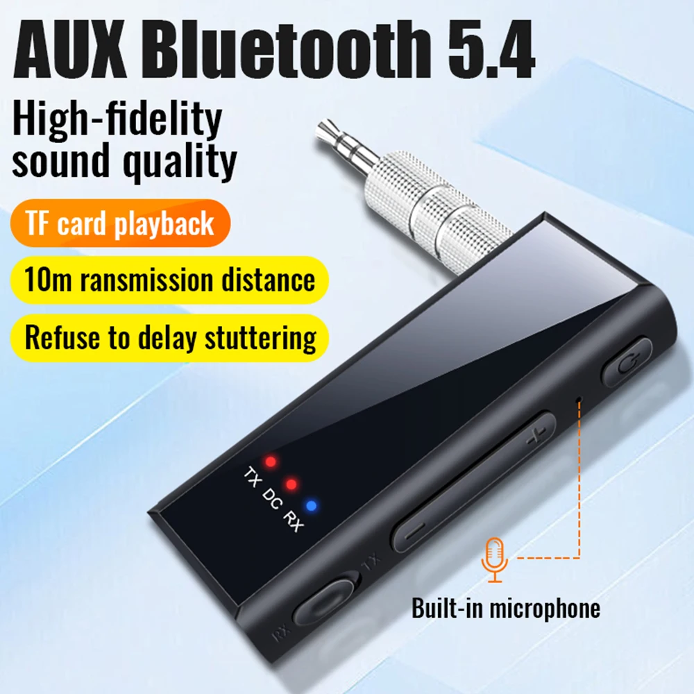 Wireless 3.5mm Music Audio FM Transmitter with LCD Display and Hands-Free Functionality
