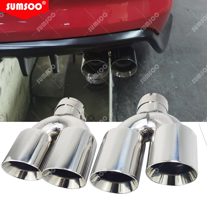 SetrsDualCarAccessoriesModificationStainlessSteelUniversal