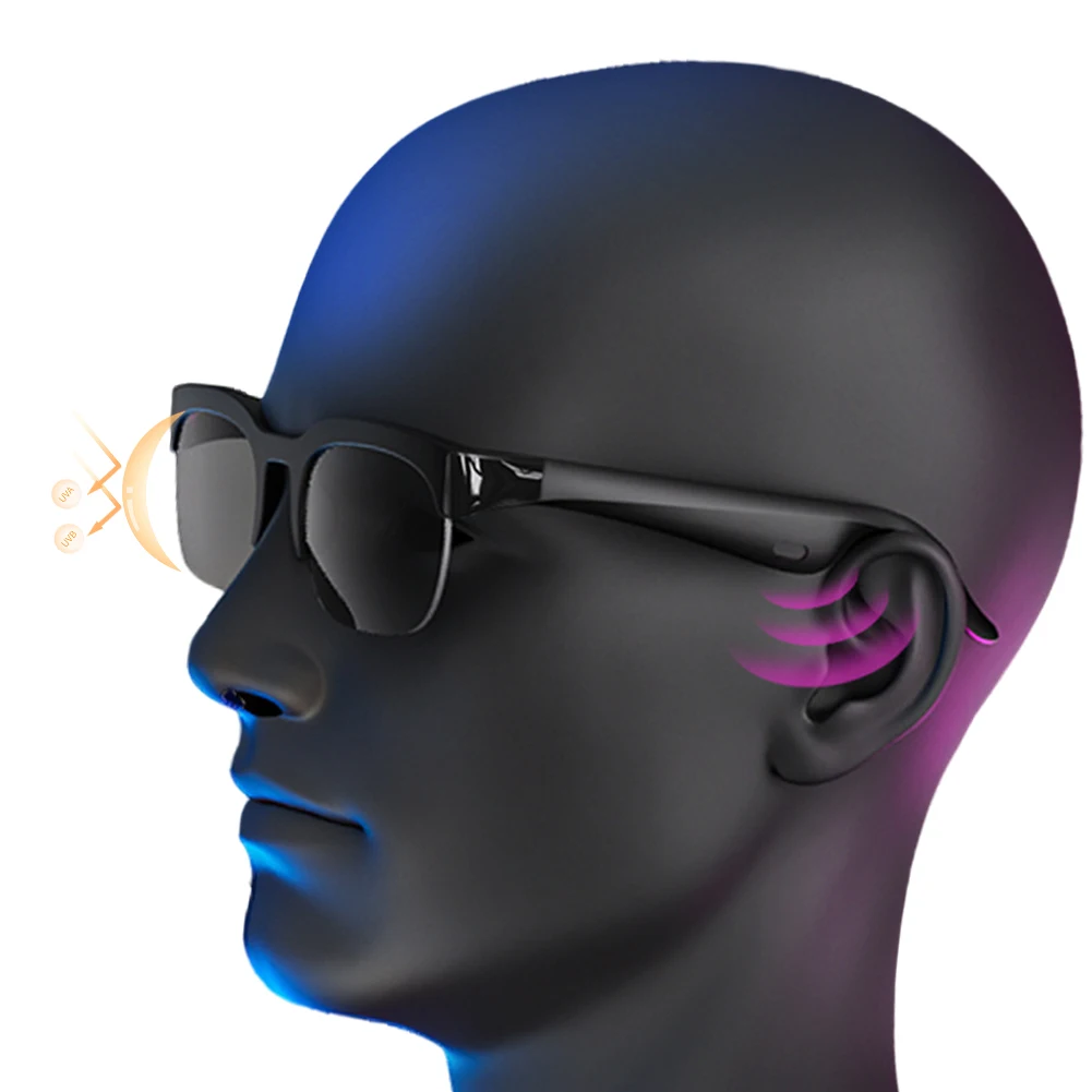 Smart Audio Glasses with AI Translator and UV Protection