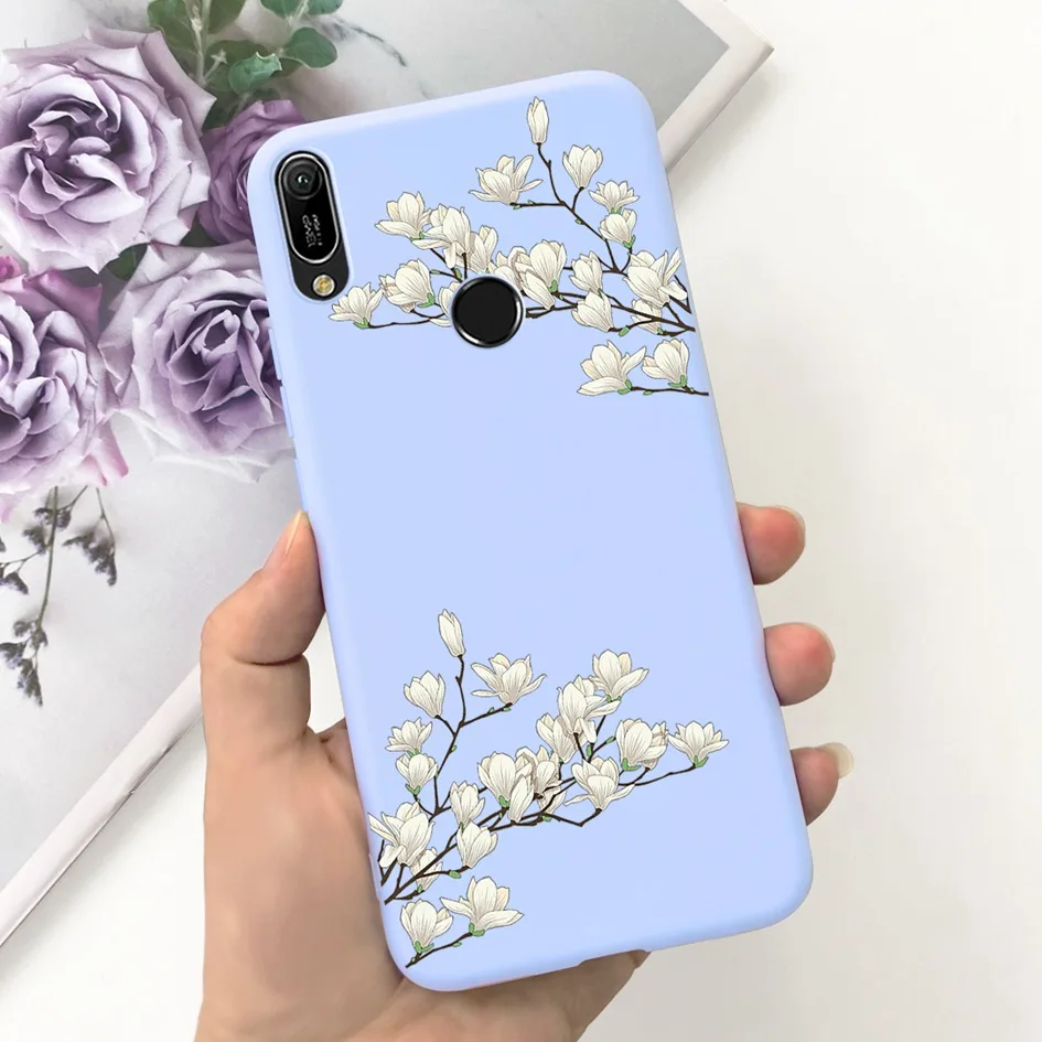 Custodia Asuwish Per Huawei Y6 2019/Y6s/Honor 8A Con Vetro Temperato E Supporto Incorporato, Blu - 2