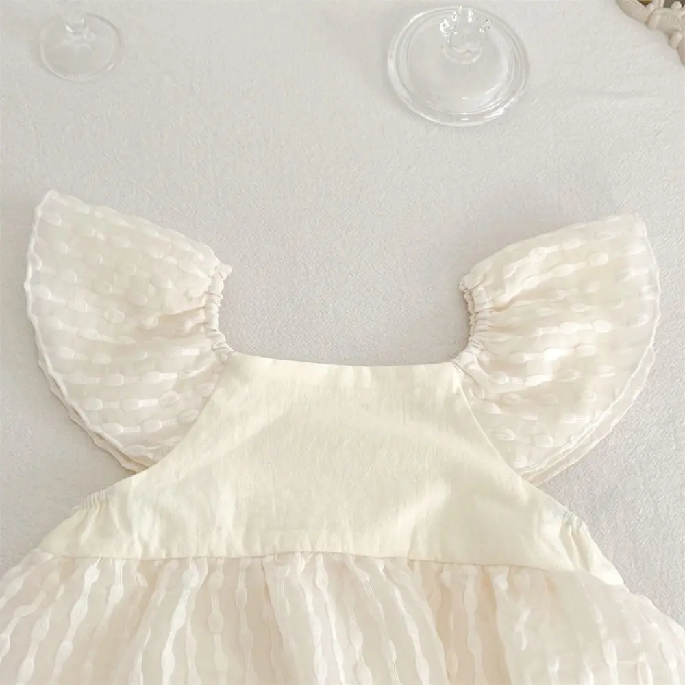 Soft Ruffle Baby Jumper Dress Fluffly Infant Romper Baby Jumpsuit Cotton Bodysuit Baby Shorts Climb Suit Newborn Baby