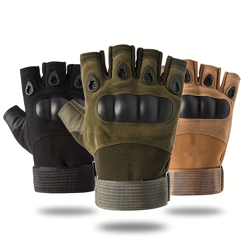 RIGWARL Half-Finger Outdoor Hunting Tactical Gloves Training Fitness Anti-Skid Cycling Sports Breathable Wear Resistance