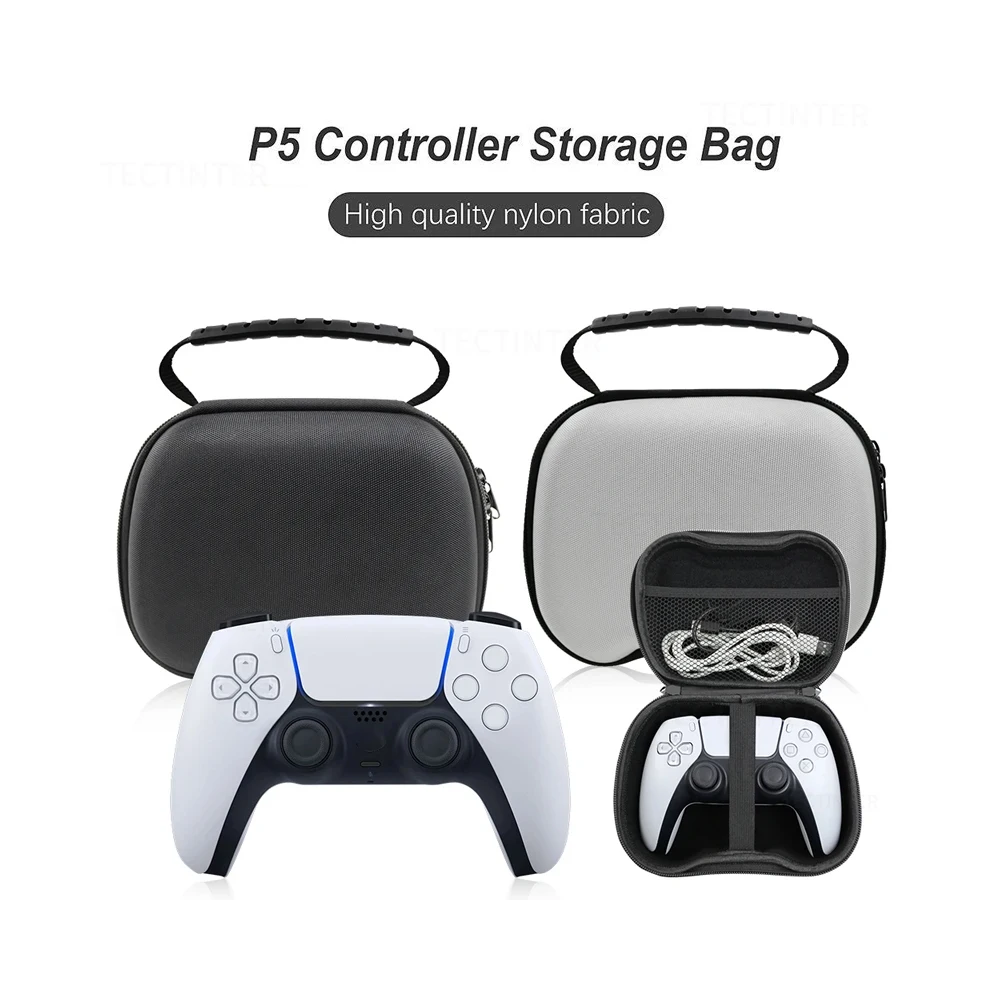 PS5 게임 컨트롤러 액세서리용 보관 가방 박스, PS5 게임패드 휴대용 보호 케이스, 대용량 핸드백