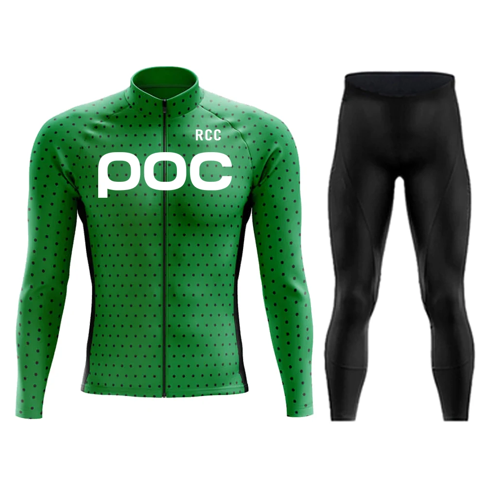 2026 POC Rennrad-Anzug Herren Langarm-Sportshirt-Set Maillot Ciclismo Rennrad Schnelltrocknend – Detail 8